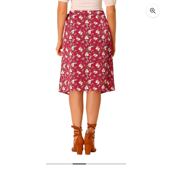 AllegraK Ref Floral Wrap Skirt - Picture 5 of 10